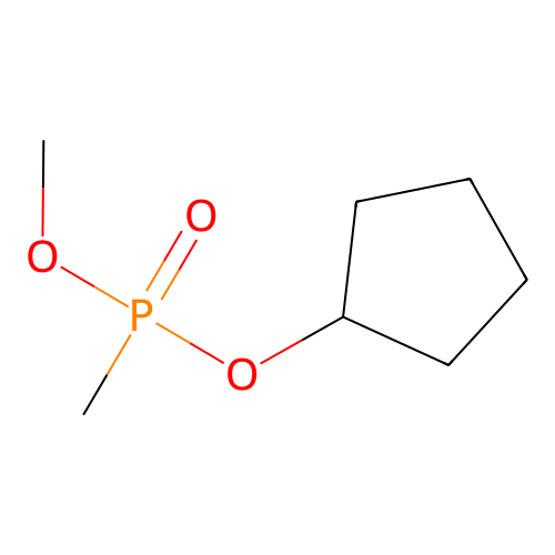 Methylphosphonic acid, methyl cyclopentyl ester structure