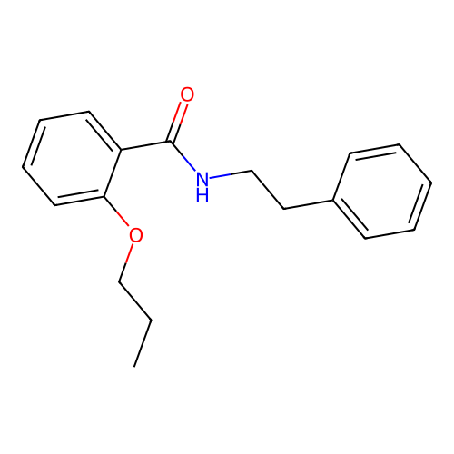 N-(2-phenylethyl)-2-propoxybenzamide structure