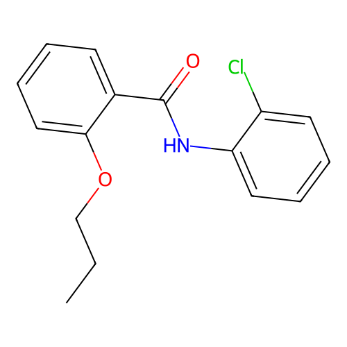 N-(2-chlorophenyl)-2-propoxybenzamide structure