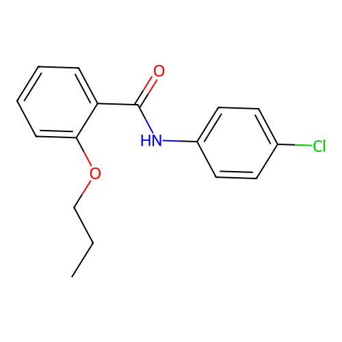 N-(4-chlorophenyl)-2-propoxybenzamide structure