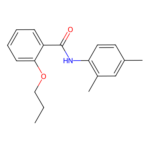N-(2,4-dimethylphenyl)-2-propoxybenzamide structure