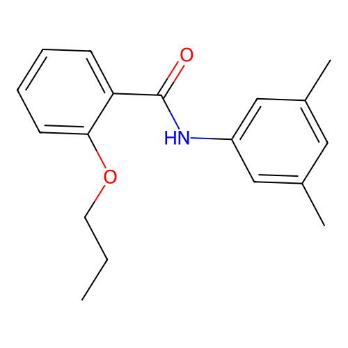N-(3,5-dimethylphenyl)-2-propoxybenzamide structure
