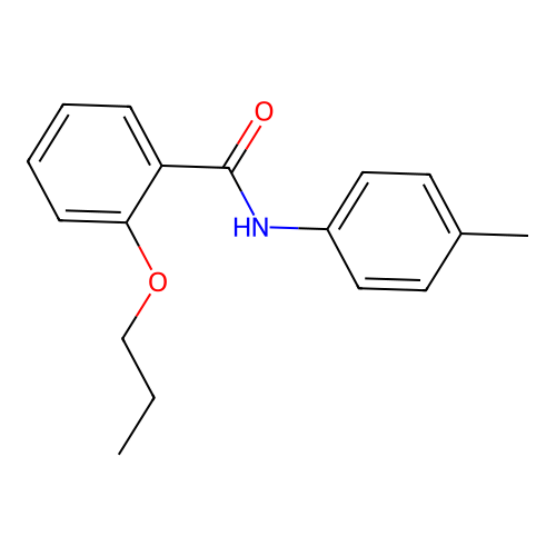 N-(4-methylphenyl)-2-propoxybenzamide structure