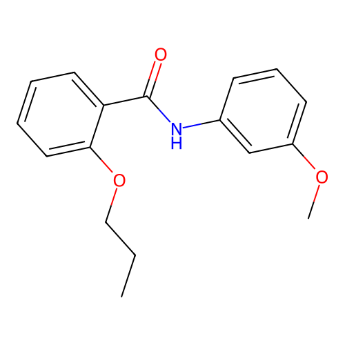 N-(3-methoxyphenyl)-2-propoxybenzamide structure