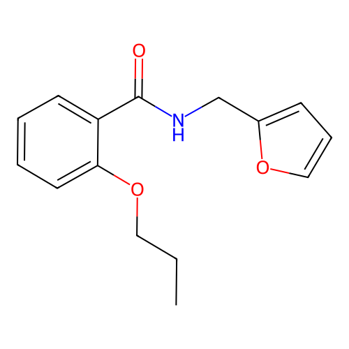 N-(furan-2-ylmethyl)-2-propoxybenzamide structure