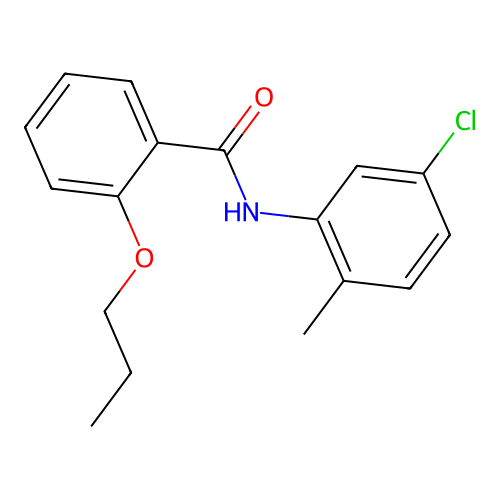 N-(5-chloro-2-methylphenyl)-2-propoxybenzamide structure