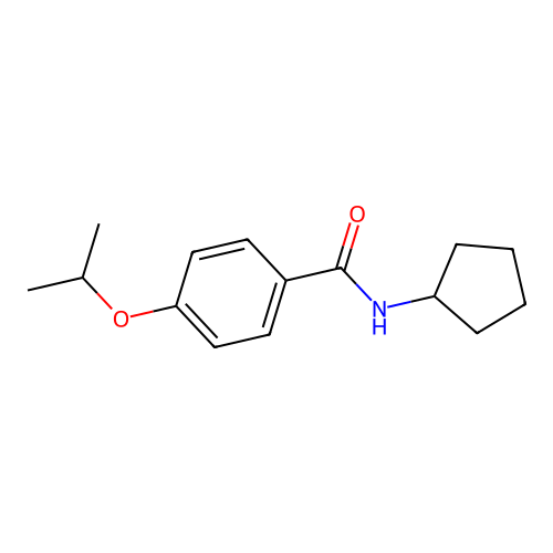 N-cyclopentyl-4-propan-2-yloxybenzamide structure
