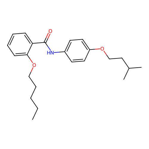 N-[4-(3-methylbutoxy)phenyl]-2-pentoxybenzamide structure