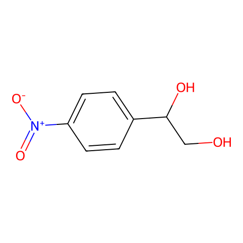 1-(4-Nitrophenyl)ethane-1,2-diol structure