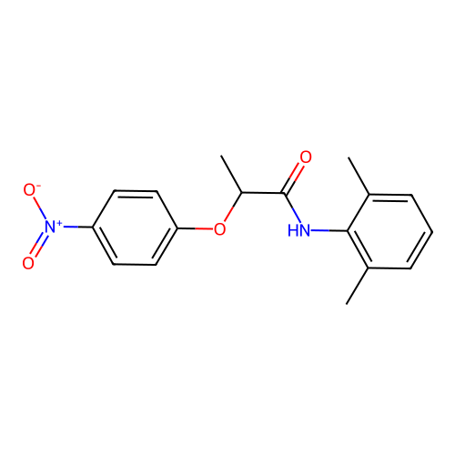 N-(2,6-dimethylphenyl)-2-(4-nitrophenoxy)propanamide structure