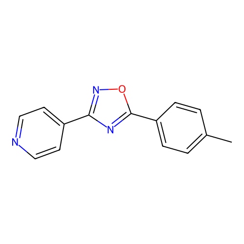 4-[5-(4-Methylphenyl)-1,2,4-oxadiazol-3-yl]pyridine structure