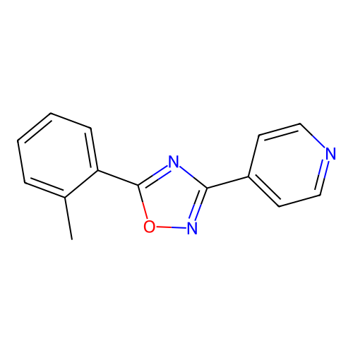 Pyridine, 4-[5-(2-methylphenyl)-1,2,4-oxadiazol-3-yl]- structure