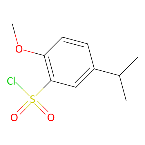 2-Methoxy-5-(propan-2-yl)benzene-1-sulfonyl chloride structure