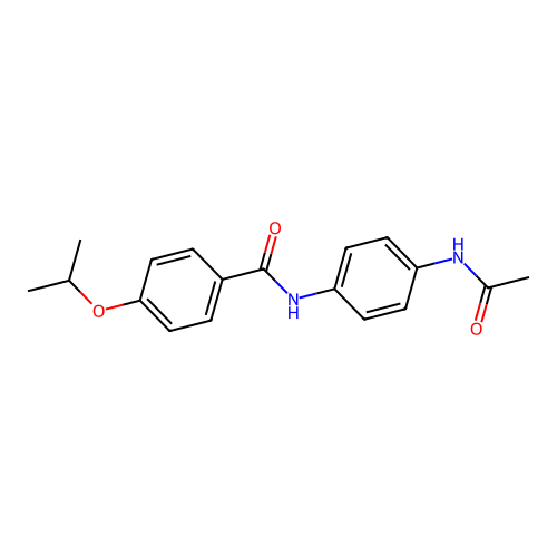 N-(4-acetamidophenyl)-4-propan-2-yloxybenzamide structure