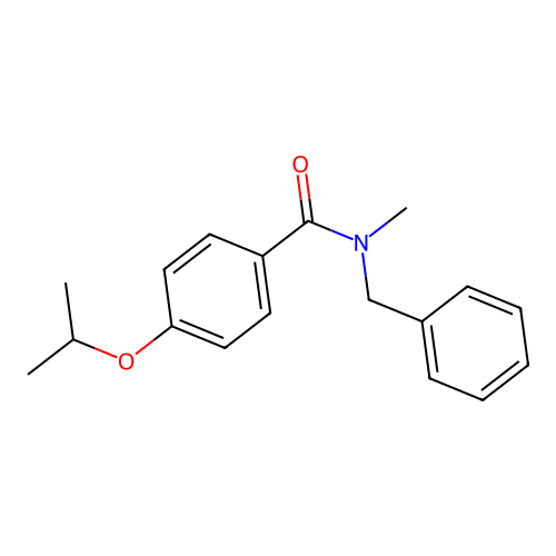 N-benzyl-N-methyl-4-propan-2-yloxybenzamide structure