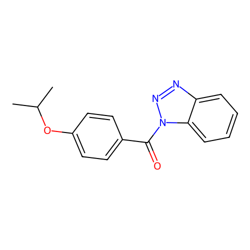 Benzotriazol-1-yl-(4-propan-2-yloxyphenyl)methanone structure