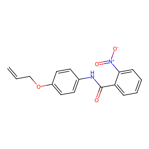 N-[4-(allyloxy)phenyl]-2-nitrobenzamide structure