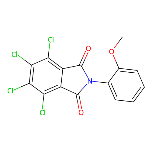 4,5,6,7-tetrachloro-2-(2-methoxyphenyl)-1H-isoindole-1,3(2H)-dione structure