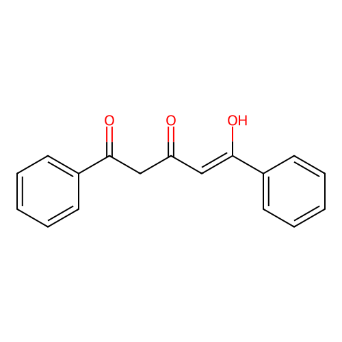 5-Hydroxy-1,5-diphenylpent-4-ene-1,3-dione structure