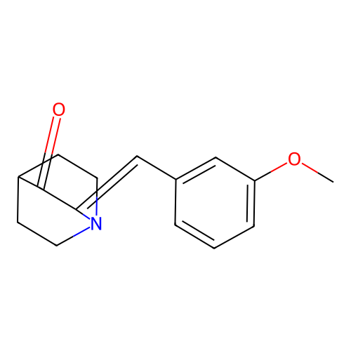1-Azabicyclo[2.2.2]octan-3-one, 2-[(3-methoxyphenyl)methylene]-, (2Z)- structure