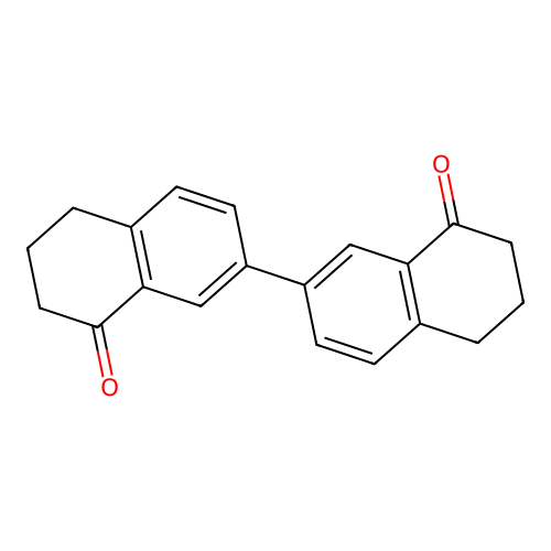 [2,2'-Binaphthalene]-8,8'(5H,5'H)-dione, 6,6',7,7'-tetrahydro- structure
