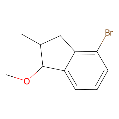 4-Bromo-2-methyl-1-(methyloxy)-2,3-dihydro-1H-indene structure
