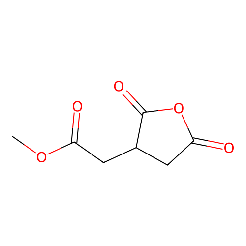 Methyl 2-(2,5-dioxooxolan-3-yl)acetate structure