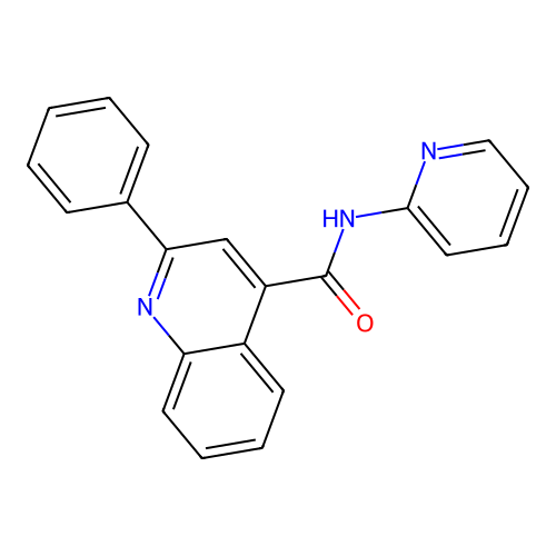 2-phenyl-N-(pyridin-2-yl)quinoline-4-carboxamide structure
