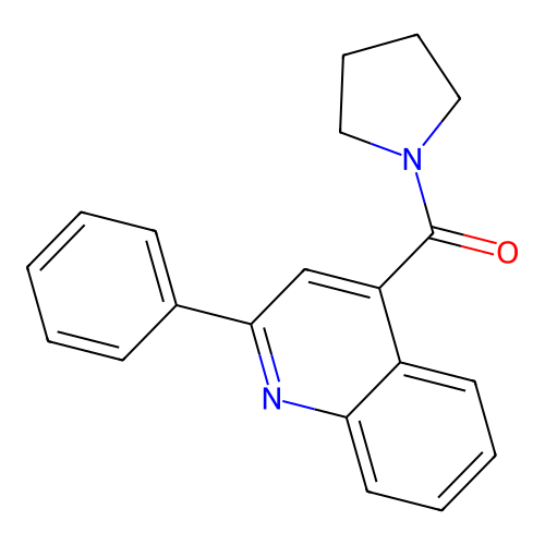 (2-Phenyl-quinolin-4-yl)-pyrrolidin-1-yl-methanone structure