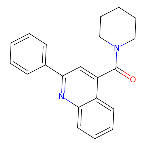(2-Phenylquinolin-4-yl)(piperidin-1-yl)methanone structure