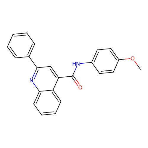 N-(4-methoxyphenyl)-2-phenylquinoline-4-carboxamide structure