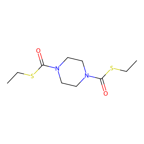 S~1~,S~4~-Diethyl piperazine-1,4-dicarbothioate structure