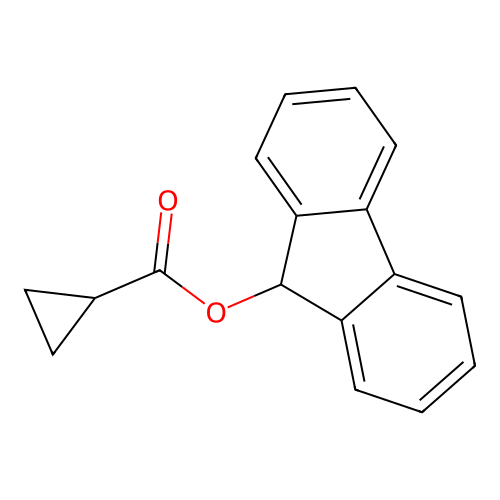 9H-fluoren-9-yl cyclopropanecarboxylate structure