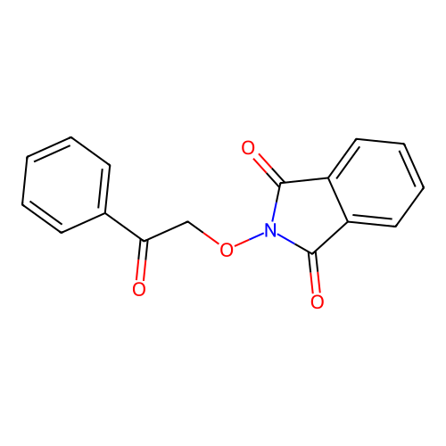 2-(2-oxo-2-phenylethoxy)-1H-isoindole-1,3(2H)-dione structure