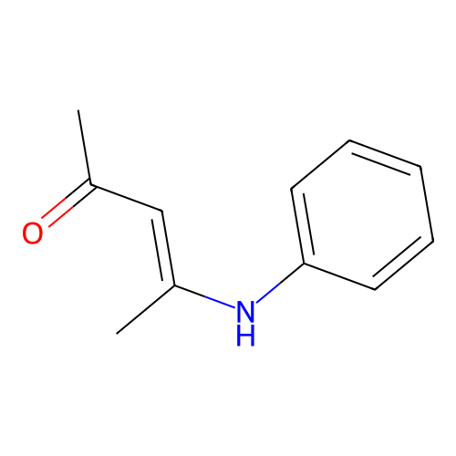 (E)-4-(phenylamino)pent-3-en-2-one structure