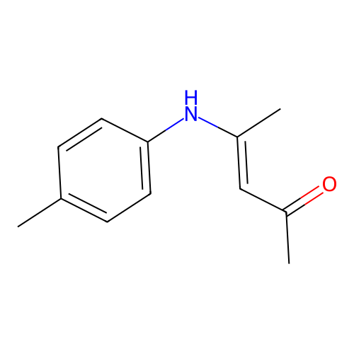 4-(4-Tolylamino)pent-3-en-2-one structure