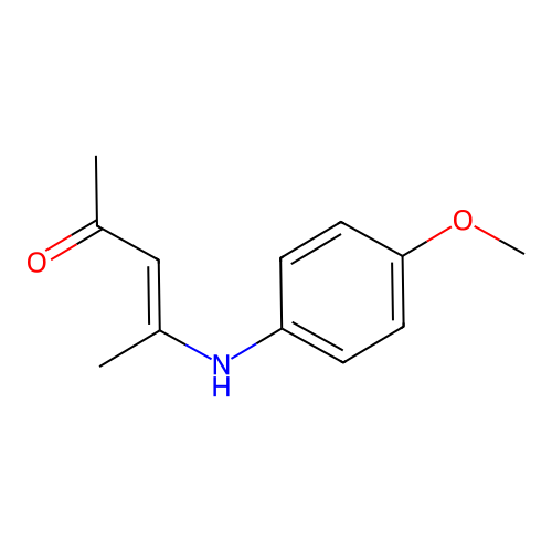 4-(4-Methoxyanilino)pent-3-en-2-one structure