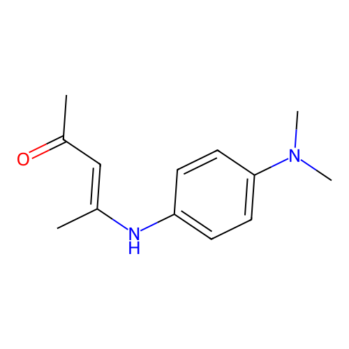 4-[4-(Dimethylamino)anilino]pent-3-en-2-one structure