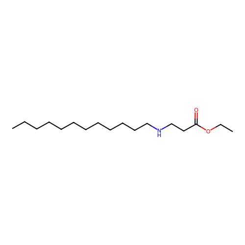 Ethyl 3-(dodecylamino)-propionate structure