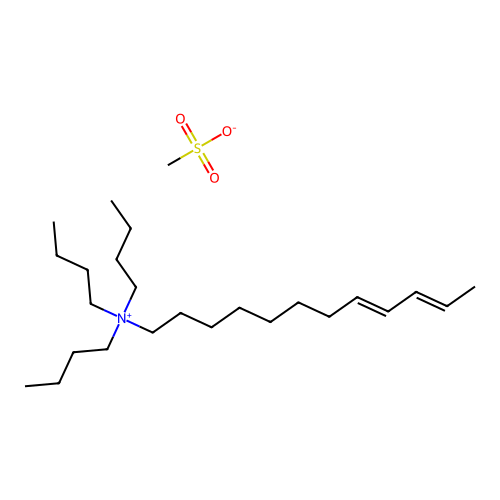 methanesulfonate;tributyl-[(8E,10E)-dodeca-8,10-dienyl]azanium structure