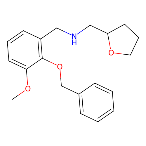 (2-Benzyloxy-3-methoxy-benzyl)-(tetrahydro-furan-2-ylmethyl)-amine structure