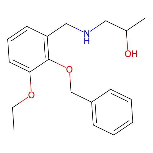 1-{[2-(Benzyloxy)-3-ethoxybenzyl]amino}propan-2-ol structure