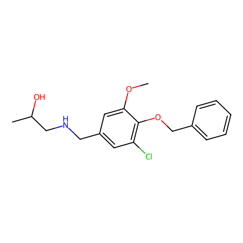 1-{[4-(Benzyloxy)-3-chloro-5-methoxybenzyl]amino}-2-propanol structure