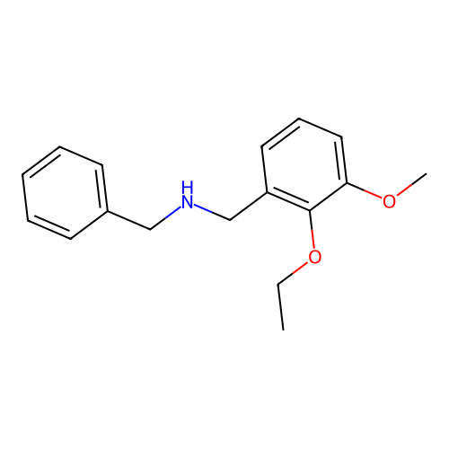 N-benzyl-1-(2-ethoxy-3-methoxyphenyl)methanamine structure