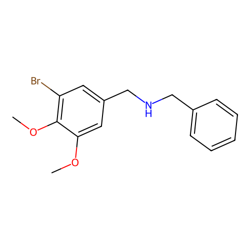 N-benzyl-1-(3-bromo-4,5-dimethoxyphenyl)methanamine structure