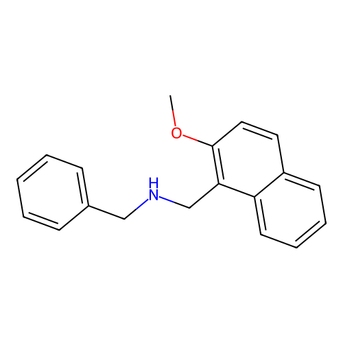 N-benzyl-1-(2-methoxynaphthalen-1-yl)methanamine structure