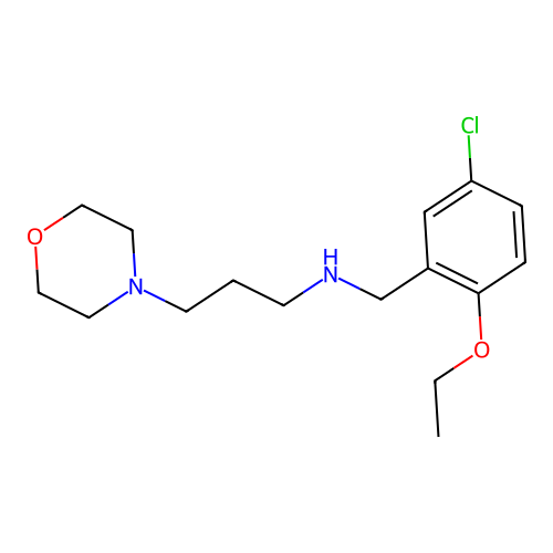 N-(5-chloro-2-ethoxybenzyl)-N-[3-(4-morpholinyl)propyl]amine structure