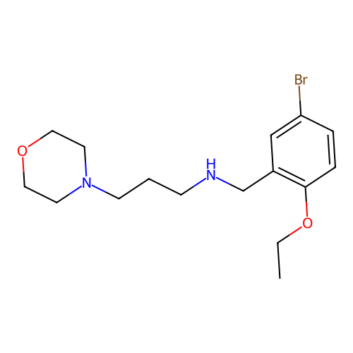 N-(5-bromo-2-ethoxybenzyl)-3-(morpholin-4-yl)propan-1-amine structure