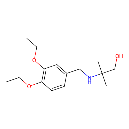 2-[(3,4-Diethoxybenzyl)amino]-2-methyl-1-propanol structure