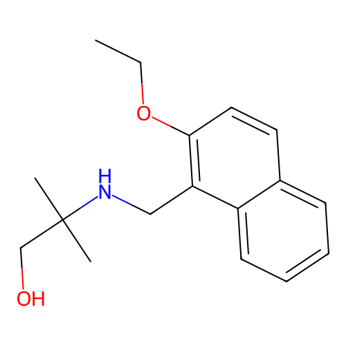 2-{[(2-Ethoxynaphthalen-1-yl)methyl]amino}-2-methylpropan-1-ol structure